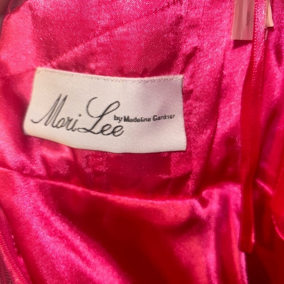 MoriLee HOT pink formal dress homecoming, prom, formal size 0 - Picture 10 of 15